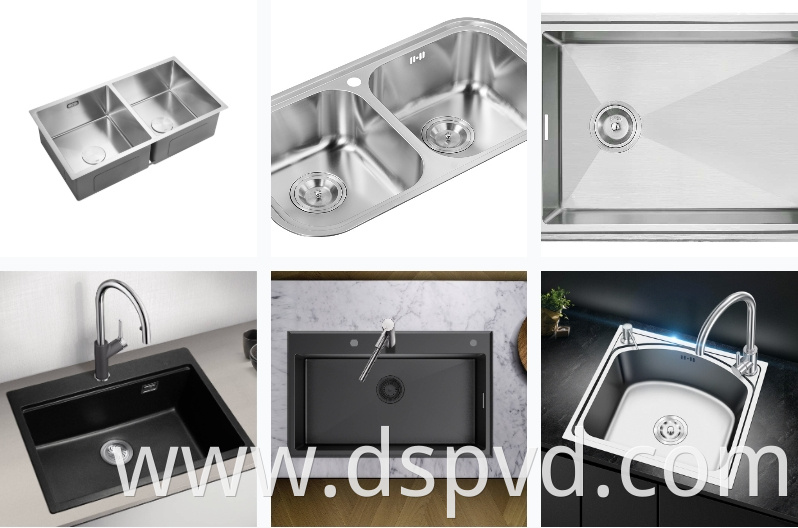 Kitchenware Stainless Steel Sink Pvd Coating 